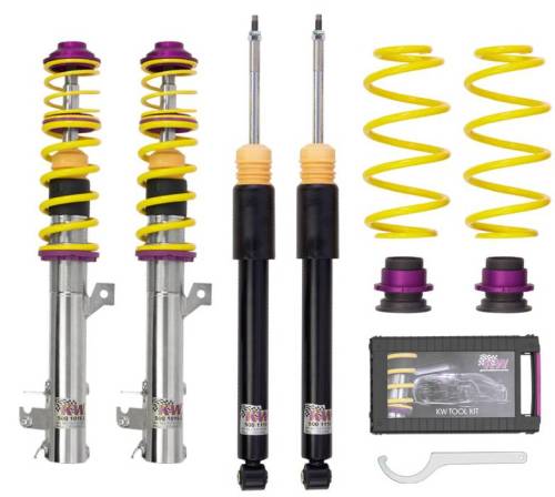 KW Suspension - 10280003 | KW V1 Coilover Kit (VW Golf II / Jetta II (19E) 2WD, all engines)