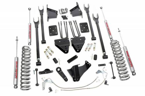 Rough Country - 592.20 | 8 Inch Ford Suspension Lift Kit w/ Premium N3 Shocks (Diesel Engine)