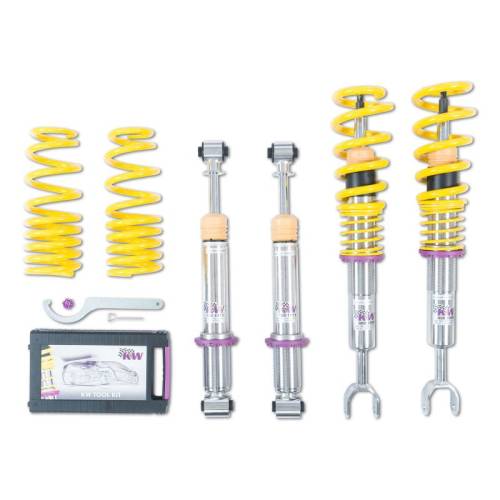 KW Suspension - 10210032 | KW V1 Coilover Kit (Audi A4, S4 (8D/B5, B5S) Sedan + Avant; Quattro incl. S4; all engines)