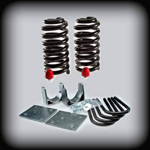 DJM Suspension - DJM1012-35 | DJM Suspension 3 Inch Front / 5 Inch Rear Lowering Kit (1968-1972 C10 Pickup 2WD with 2.2 Inch Wide Leaf)