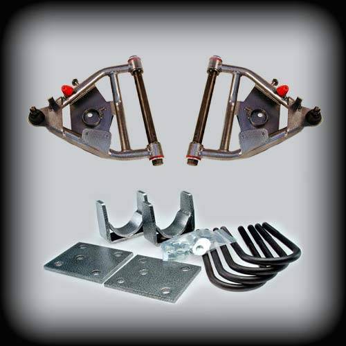 DJM Suspension - DJM1056-35 | DJM Suspension 3 Inch Front / 5 Inch Rear Lowering Kit (1968-1972 C10 Pickup 2WD with 2.25 Inch Wide Leafs and Disk Brakes)