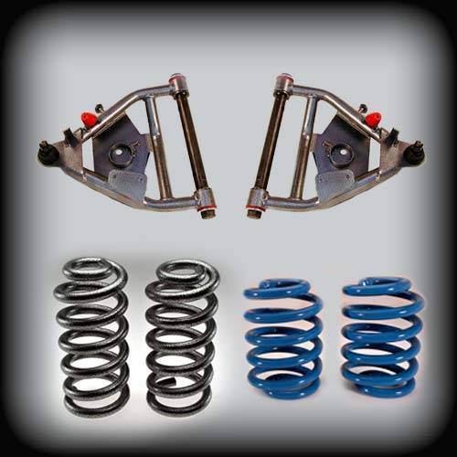 DJM Suspension - DJM2356-55 | DJM Suspension 5 Inch Front / 5 Inch Rear Lowering Kit (1971-1972 C10 Pickup 2WD with Coil Spring Rear and Disk Brakes)