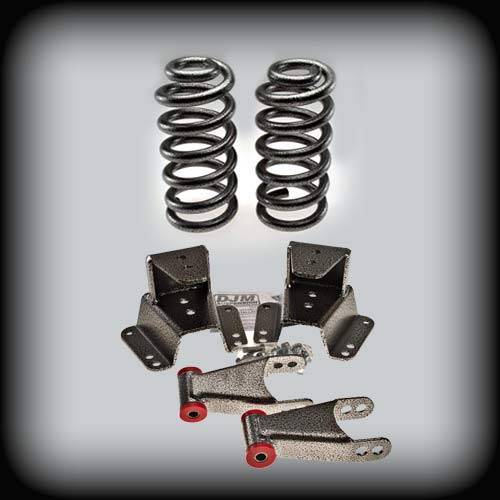 DJM Suspension - DJM1120-24 | DJM Suspension 2 Inch Front / 4 Inch Rear Lowering Kit (1973-1987 C10 Pickup 2WD)