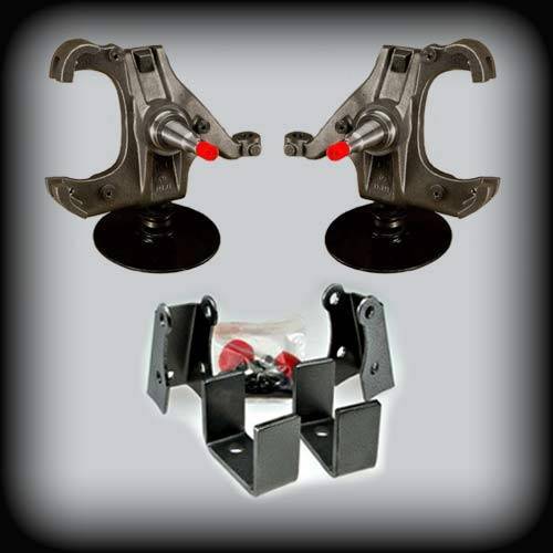 DJM Suspension - DJM2045L-35 | DJM Suspension 3 Inch Front / 5 Inch Rear Lowering Kit (1973-1987 C10 Pickup 2WD with 1.0 Inch Rotors)