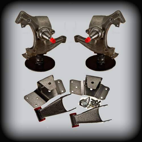 DJM Suspension - DJM2057-34 | DJM Suspension 3 Inch Front / 4 Inch Rear Lowering Kit (1992-1999 C2500, C3500 Pickup 2WD)