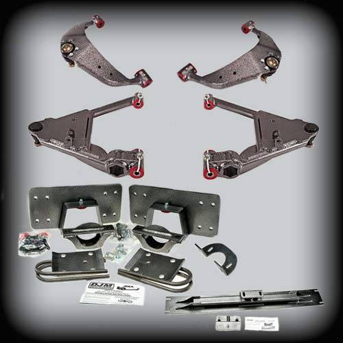 DJM Suspension - DJM2699-68 | DJM Suspension 6 Inch Front / 8 Inch Rear Lowering Kit (2001-2010 Silverado, Sierra 2500 HD, 3500 HD 2WD)