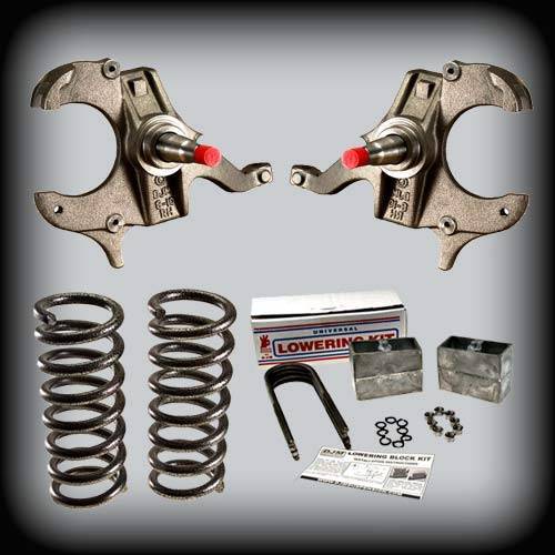 DJM Suspension - DJM2031-44 | DJM Suspension 4 Inch Front / 4 Inch Rear Lowering Kit (1982-2004 S10, S15 Pickup 2WD)