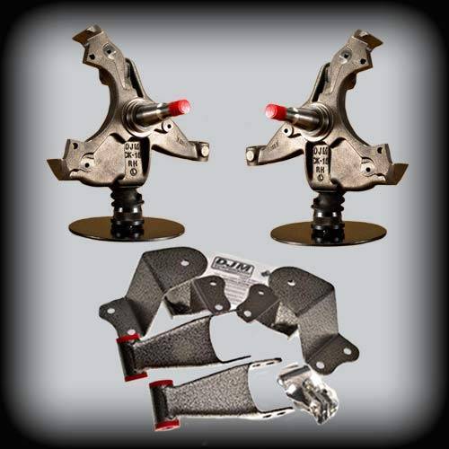 DJM Suspension - DJM2055-24 | DJM Suspension 2 Inch Front / 4 Inch Rear Lowering Kit (1988-1991 C1500 Pickup 2WD | Single Cab ONLY)