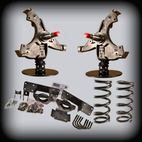 DJM Suspension - DJM2056-46 | DJM Suspension 4 Inch Front / 6 Inch Rear Lowering Kit (1988-1998 C1500 Pickup 2WD | Does NOT Fit Standard Cab)