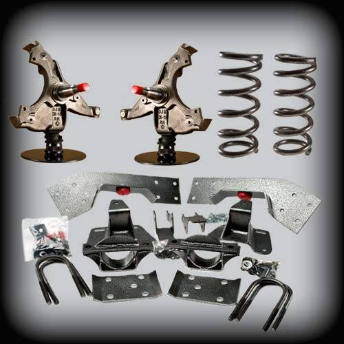 DJM Suspension - DJM1028-45 | DJM Suspension 4 Inch Front / 5 Inch Rear Lowering Kit (1992-1999 Suburban 2WD)