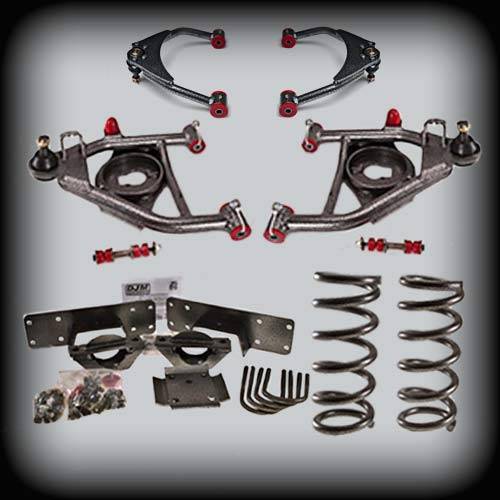 DJM Suspension - DJM2555-46+ | DJM Suspension 4 Inch Front / 6 Inch Rear Lowering Kit (1988-1998 C1500 Pickup 2WD)
