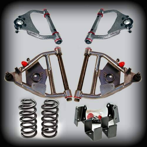 DJM Suspension - DJM2456-55+ | DJM Suspension 5 Inch Front / 5 Inch Rear Lowering Kit (1973-1987 C10 Pickup 2WD)