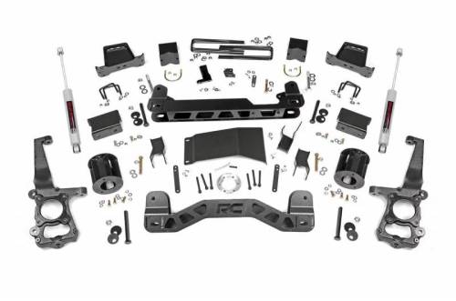 Rough Country - 55730 | 6 Inch Ford Suspension Lift Kit w/ Strut Spacers, Premium N3 Shocks