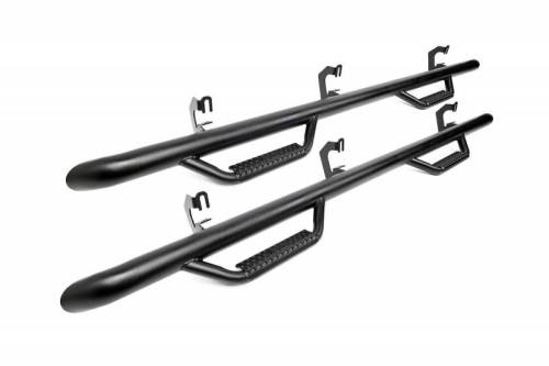 Rough Country - RCD0989CC | Rough Country Wheel to Wheel Nerf Steps (2009-2015 Ram 1500 2WD/4WD | Crew Cab | 5' 7" Bed)