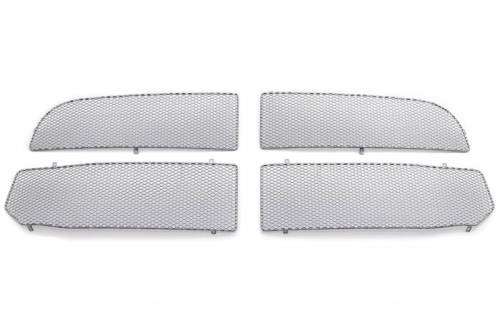 GrillCraft Sport Grilles - DOD1011S | GrillCraft MX Grille Upper 4pc Insert Silver (2013-2017 Ram 1500)