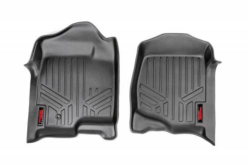 Rough Country - M-2141 | Rough Country Floor Mats Chevrolet Silverado / GMC Sierra 1500/2500 HD/3500 HD (2014-2019) | First Row, Front Bucket Seats, All Cab Types