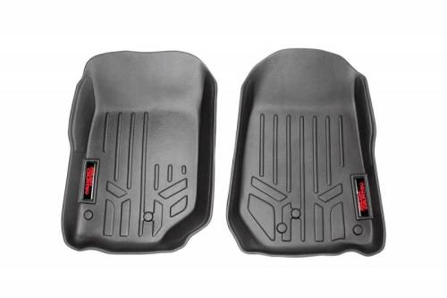 Rough Country - M-6141 | Heavy Duty Floor Mats [Front] - (07-13 Jeep JK Wrangler)