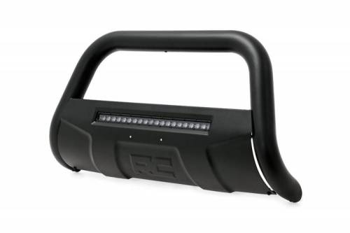 Rough Country - B-T4051 | Toyota 05-15 Tacoma Bull Bar w/LED Light Bar (Black)