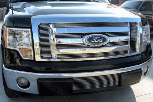 GrillCraft Sport Grilles - BG Grille Upper 6pc Insert (Bolt-Over) - Polished Billet Aluminum