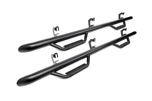 Rough Country - RCF17100CC | Rough Country Wheel to Wheel Nerf Steps (2017-2022 F-250/350 Crew Cab | 6' 7" Bed)
