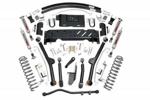 Rough Country - 61622 | Rough Country 4.5 Inch Lift Kit with Premium N3 Shocks (1984-2001 Cherokee XJ 4WD | NP242)