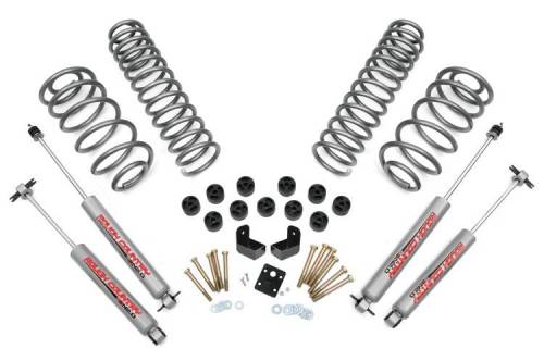 Rough Country - 646.20 | 3.75 Inch Jeep Combo Lift Kit  w/ Premium N3 Shocks