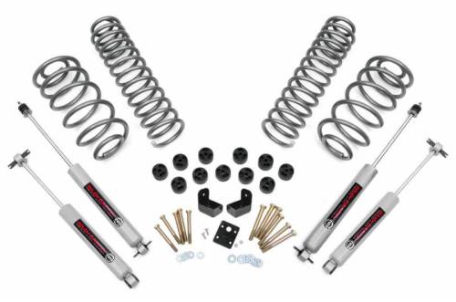 Rough Country - 647.20 | 3.75 Inch Jeep Combo Lift Kit  w/ Premium N3 Shocks (6 Cylinder)