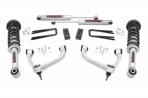 Rough Country - 54431 | Rough Country 3 Inch Lift Kit with Premium N3 Struts / Rear Shocks (2009-2013 F150 4WD)