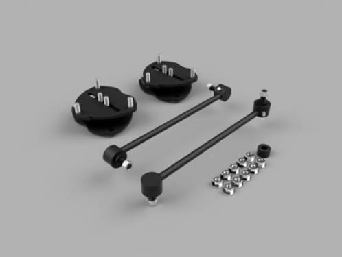 Traxda - 202030 | Traxda 1.5 Inch Front Suspension Leveling Kit (2017-2024 Rdigeline 2WD/4WD/AWD, 2016-2022 Pilot 2WD/4WD/AWD, 2016-2024 Passport 2WD/4WD/AWD)