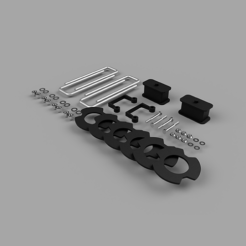 Traxda - 406085 | Traxda 2.5 Inch Front / 1.0 Inch Rear Suspension Lift Kit (2007-2018 Silverado, Sierra 1500 2WD)