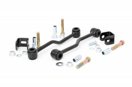 Rough Country - 1028 | Rough Country Front Sway Bar Links 4-5 Inch Lift (1984-2001 Cherokee XJ 4WD | 1997-2006 Wrangler 4WD)