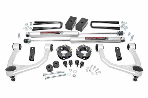 Rough Country - 76830 | 3.5 Inch Toyota Bolt on Lift Kit w/ Strut Spacers, Premium N3 Shocks