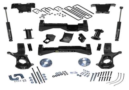 SuperLift - K899 | Superlift 8 inch Suspension Lift Kit with Shadow Shocks (2014-2018 Silverado, Sierra 1500 4WD | OE Aluminum or Stamped Control Arms)