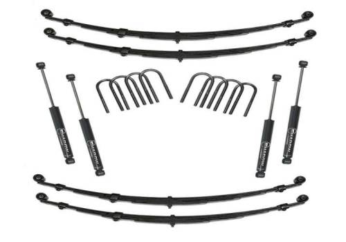 SuperLift - K712 | Superlift 4 inch Suspension Lift Kit with Shadow Shocks (1955-1975 CJ5, CJ6, M38A1 4WD)