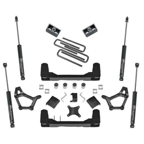 SuperLift - K307 | Superlift 4-5 inch Suspension Lift Kit wtih Shadow Shocks (1989-1995 Pickup  4WD | Short Bed, Std Cab)