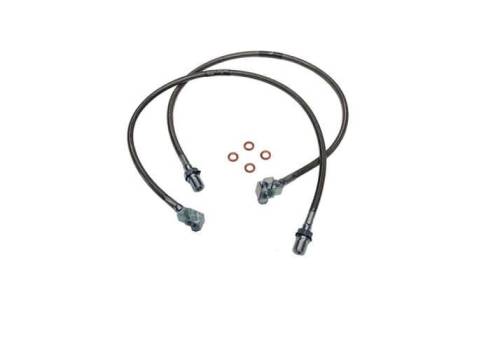 SuperLift - 91345 | Superlift Bullet Proof Front Brake Hose (1971-1978 GM Pickup, Blazer, Suburban with 8-12" Lift)