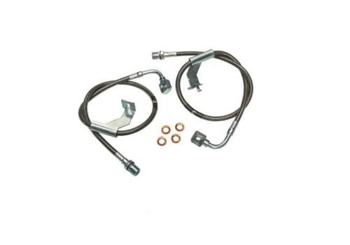 SuperLift - 91365 | Superlift Bullet Proof Front Brake Hose (87 GM Pickup,  1987-1991 Blazer, Suburban with 8-12" Lift)