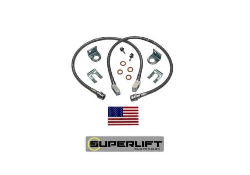 SuperLift - 91415 | Superlift Bullet Proof Front Brake Hose (1982-1986 Jeep CJ with 2-4" Lift)