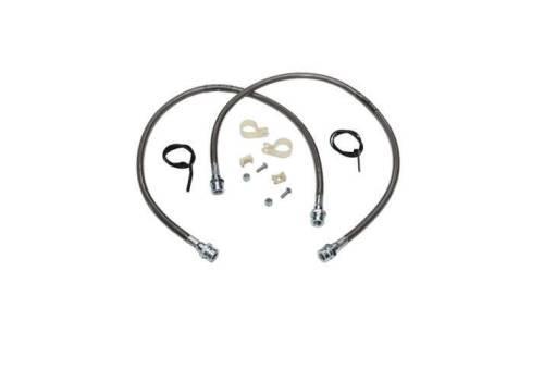 SuperLift - 91450 | Superlift Bullet Proof Front Brake Hose (1979-1995 Toyota Pickup, 4Runner with 3-7" Lift)