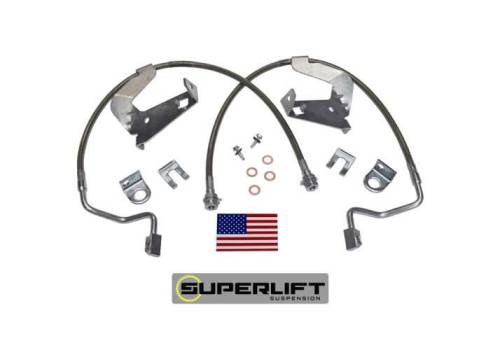 SuperLift - 91540 | Superlift Bullet Proof Front Brake Hose (2008-2010 F250, F350 with 2-4" Lift)