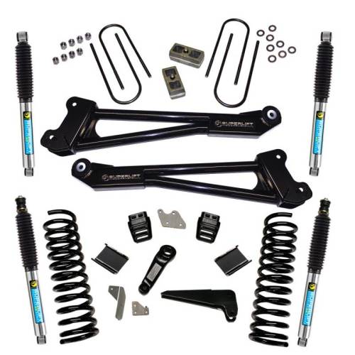 SuperLift - K144B | Superlift 4 Inch Suspension Lift Kit with Bilstein Shocks (2013-2018 Ram 3500 4WD | Diesel)