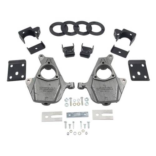 Belltech - 1016 | Belltech 3 to 4 Inch Front / 7 Inch Rear Complete Lowering Kit without Shocks (2016-2018 Silverado/Sierra 1500 Ext & Crew Cab 2WD)