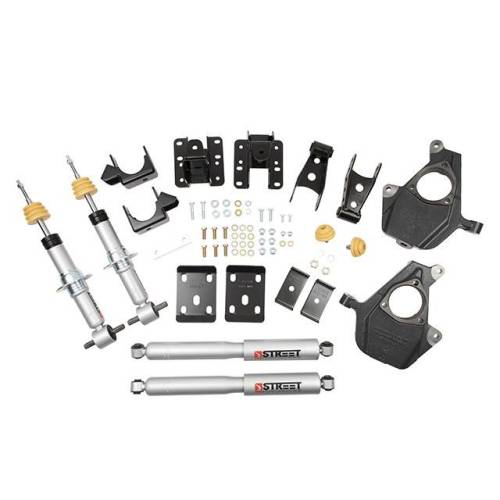 Belltech - 1017SP | Belltech 2 Inch Front / 4 Inch Rear Complete Lowering Kit with Street Performance Shocks (2016-2018 Silverado/Sierra 1500 4WD)