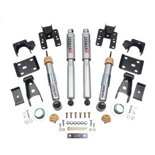 Belltech - 1018SP | Belltech 2 Inch Front / 4 Inch Rear Complete Lowering Kit with Street Performance Shocks (2016-2018 Silverado/Sierra 1500 4WD)