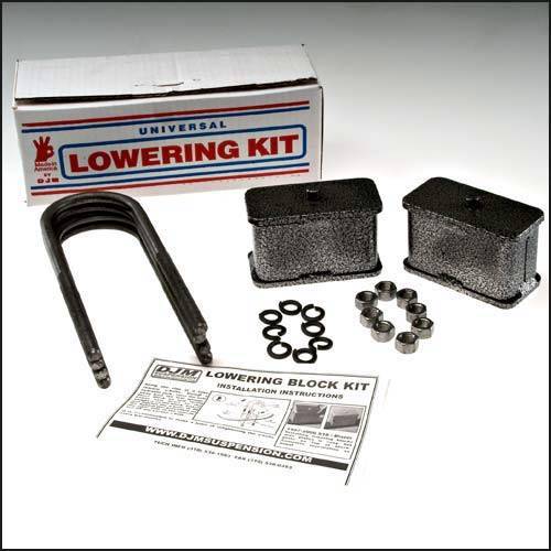 DJM Suspension - SB3LK | DJM Suspension 3 Inch Steel Lowering Block Kit