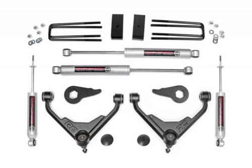 Rough Country - 859830 | 3 Inch GM Suspension Lift Kit (01-10 2500/3500 PU/SUV 2wd/4wd | FK & FF RPO)