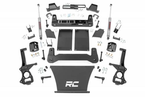 Rough Country - 21731 | Rough Country 6 Inch Lift Kit Strut Spacers / N3 Rear Shocks (2019-2024 Silverado 1500 | 4.3L, 5.3L, 6.2L Gas Engine | Muti-Leaf Spring)