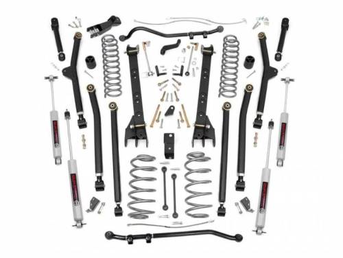 Rough Country - 63830 | 4 Inch Jeep Long Arm Suspension Lift Kit (04-06 Wrangler Unlimited TJ)