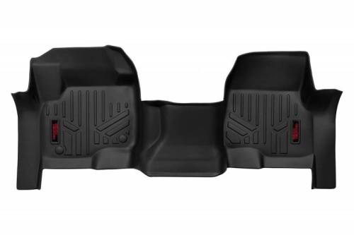 Rough Country - M-5117 | Heavy Duty Floor Mats [Front] - (2017-2022 Ford Super Duty | Bench Seats)