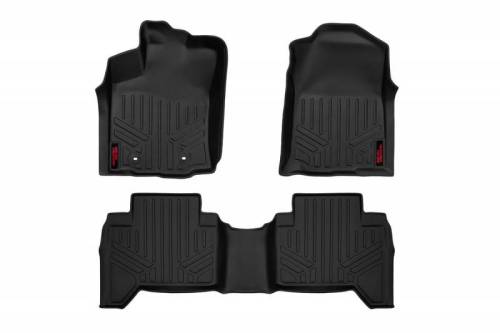 Rough Country - M-71216 | Rough Country Floor Mats Front & Rear For Toyota Tacoma 2/4WD | 2016-2023